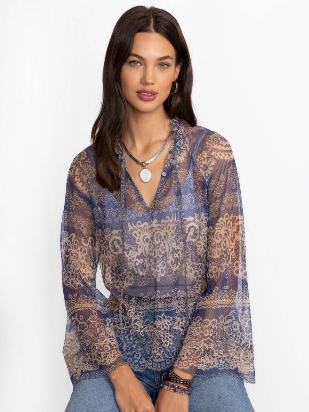 Johnny Was MAZZY PEASANT BLOUSE